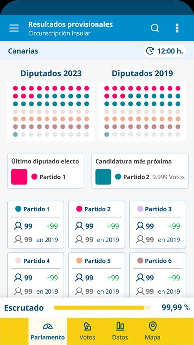 Elecciones Canarias 2023 Captura de pantalla de la aplicación #2