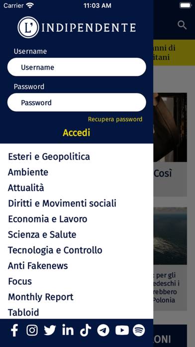 L'Indipendente Schermata dell'app #2