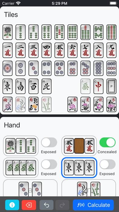 Mahjong Points Calculator App screenshot #1