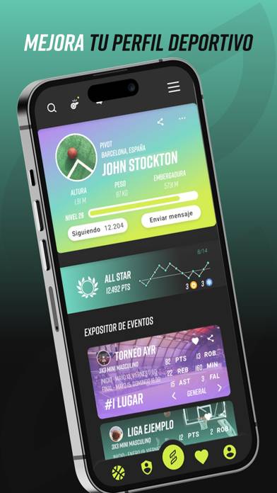 Scored App Captura de pantalla de la aplicación