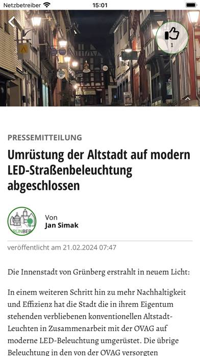 Stadt Grünberg App-Screenshot