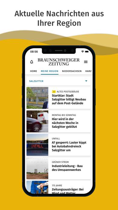 Braunschweiger Zeitung News Bildschirmfoto