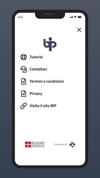 Bip Piemonte Schermata dell'app