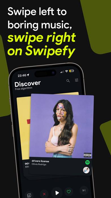 Swipefy for Spotify Captura de pantalla de la aplicación #1