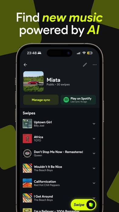 Swipefy for Spotify Captura de pantalla de la aplicación #2
