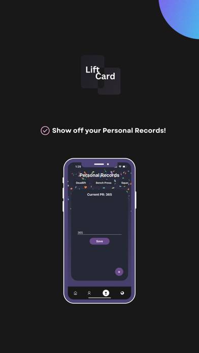 Lift Card App screenshot