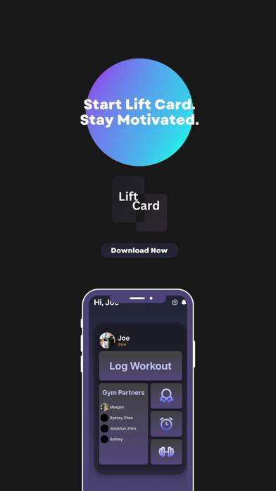 Lift Card App screenshot