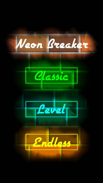 Neon Breakout game screenshot