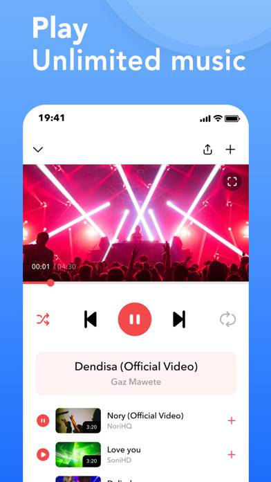 Music Player : Unlimited Songs Captura de pantalla de la aplicación #2