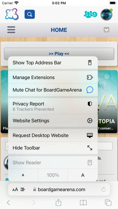 Mute Chat for BoardGameArena screenshot
