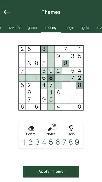 Sudoku Spiel-Screenshot