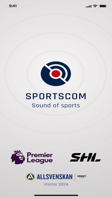 Sportscom App skärmdump #1