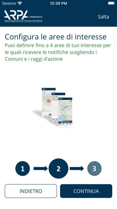 RadarLOM Schermata dell'app