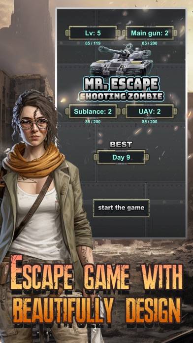 Mr Escape Shooting Zombie Capture d'écran de l'application #2