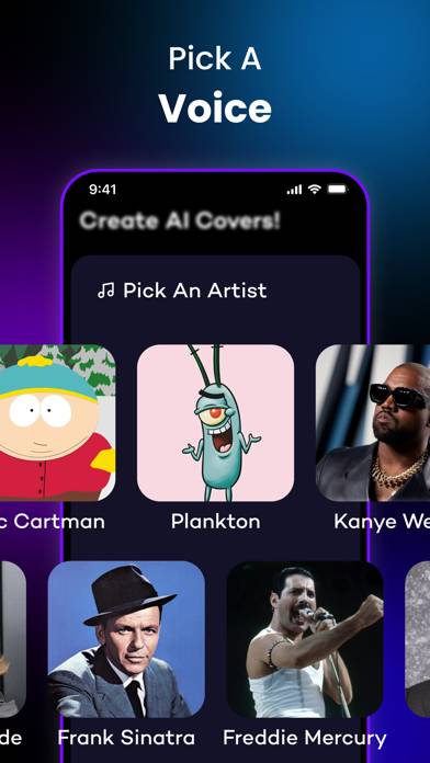 AI Cover & Songs: Music AI Schermata dell'app #3