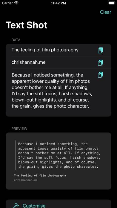 Text Shot App-Screenshot #2