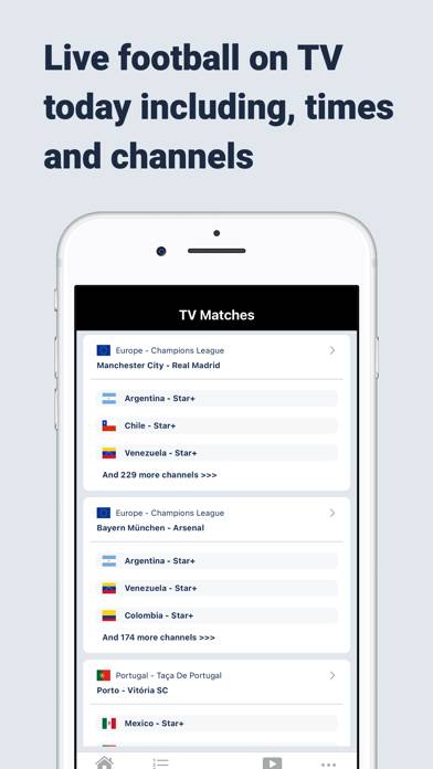 FootyTV plus Live Soccer on TV Schermata dell'app #2