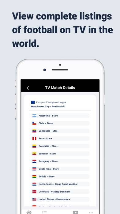 FootyTV plus Live Soccer on TV Schermata dell'app #3