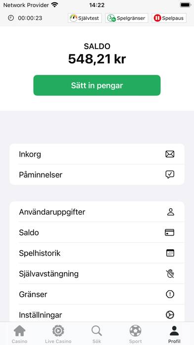 Paf Casino & Sports Bet skärmdump av spelet