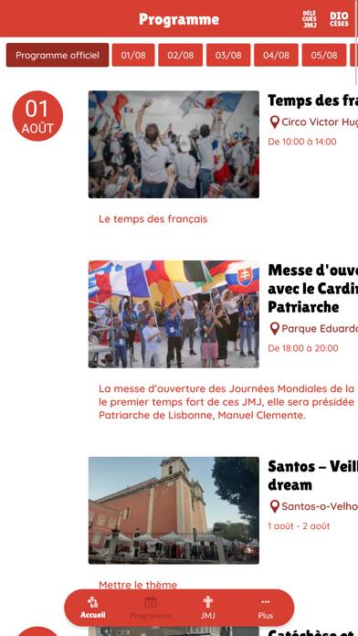 Français aux JMJ 2023 App screenshot #2