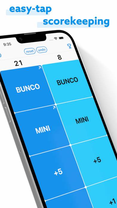 Bunco Tally - Points & Wins