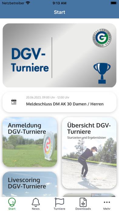 DGV Turniere App-Screenshot #3