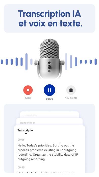 Owll: Prise de notes IA Capture d'écran de l'application