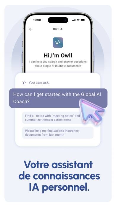 Owll: Prise de notes IA Capture d'écran de l'application