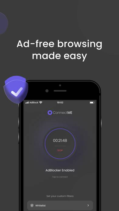 ConnectME Adblocker App screenshot