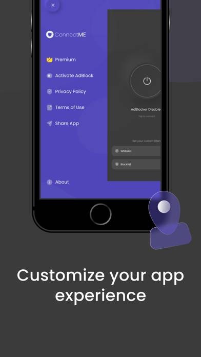 ConnectME Adblocker App screenshot