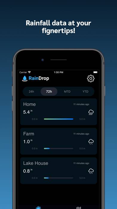 RainDrop Virtual Rain Gauge screenshot