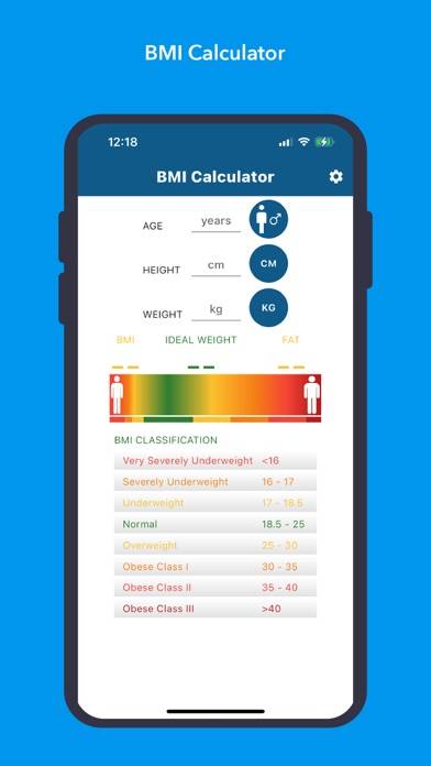 BMI Calculator Скриншот приложения