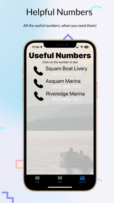 Squam Lake Map App screenshot