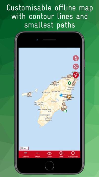 Rhodos Offline Map App screenshot #1