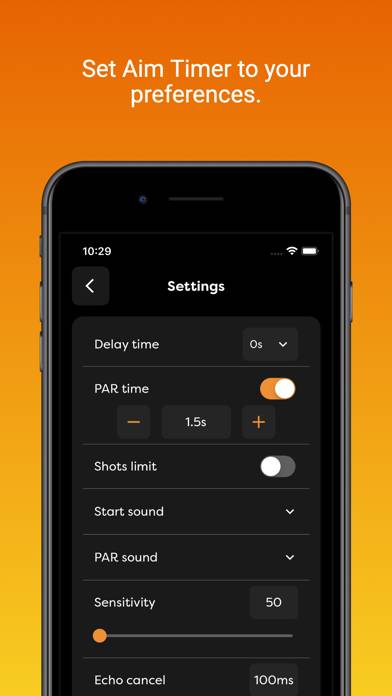 Aim Timer App screenshot