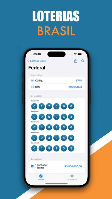 Fácil Loterias Schermata dell'app