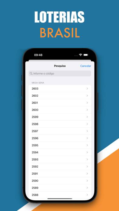 Fácil Loterias Schermata dell'app