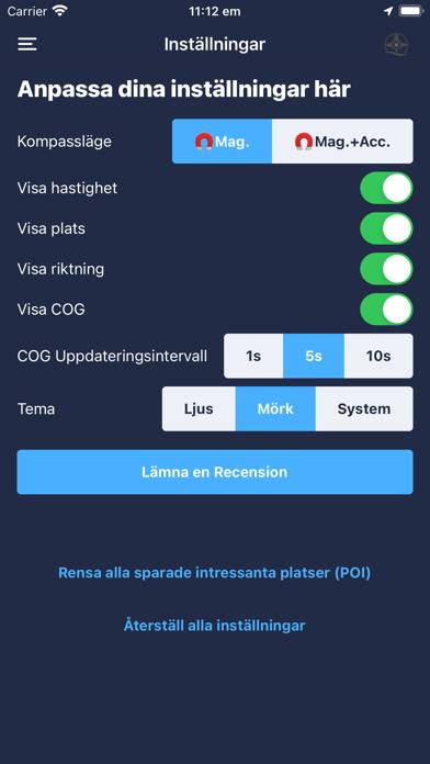 Marine Compass Pro App skärmdump