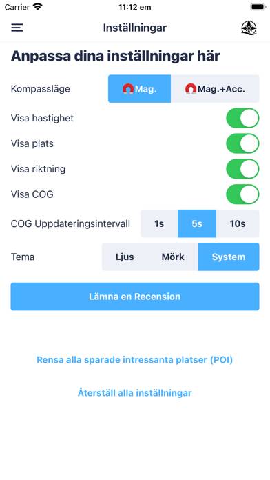Marine Compass Pro App skärmdump