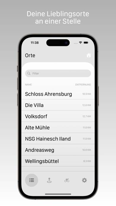 OffGrid Fahrradnavigation App-Screenshot