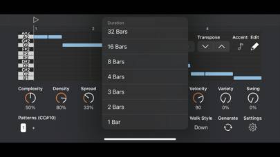 Auto Bass AUv3 MIDI Generator Captura de pantalla de la aplicación