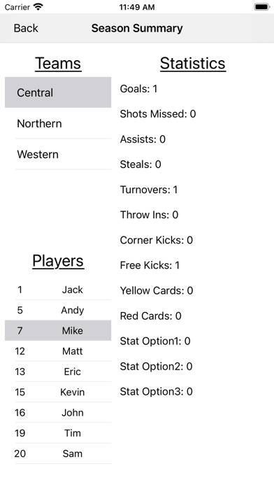 Soccer Statistic screenshot #3