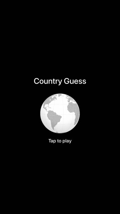 Country Guess skärmdump av spelet
