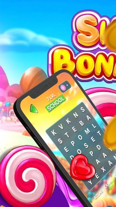 Sweet Bonanza: Find Right Word App screenshot #1
