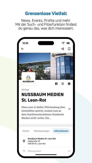 Nussbaum App-Screenshot