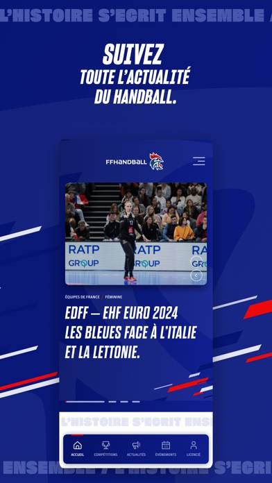 FFHandball Capture d'écran de l'application