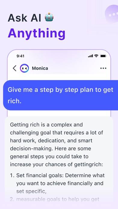 Monica Chatbot AI Assistant Schermata dell'app #4