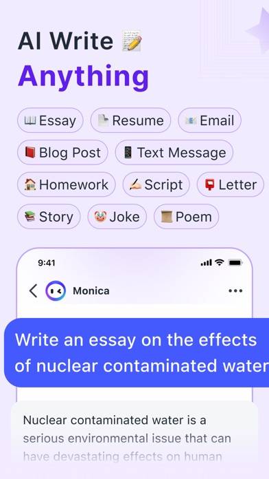 Monica Chatbot AI Assistant Schermata dell'app #5