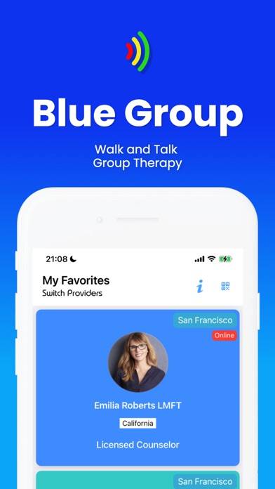 Blue Group Therapy App screenshot #2