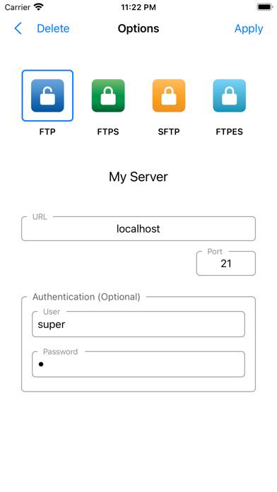 FTP Сlient for the Files app Captura de pantalla de la aplicación #2